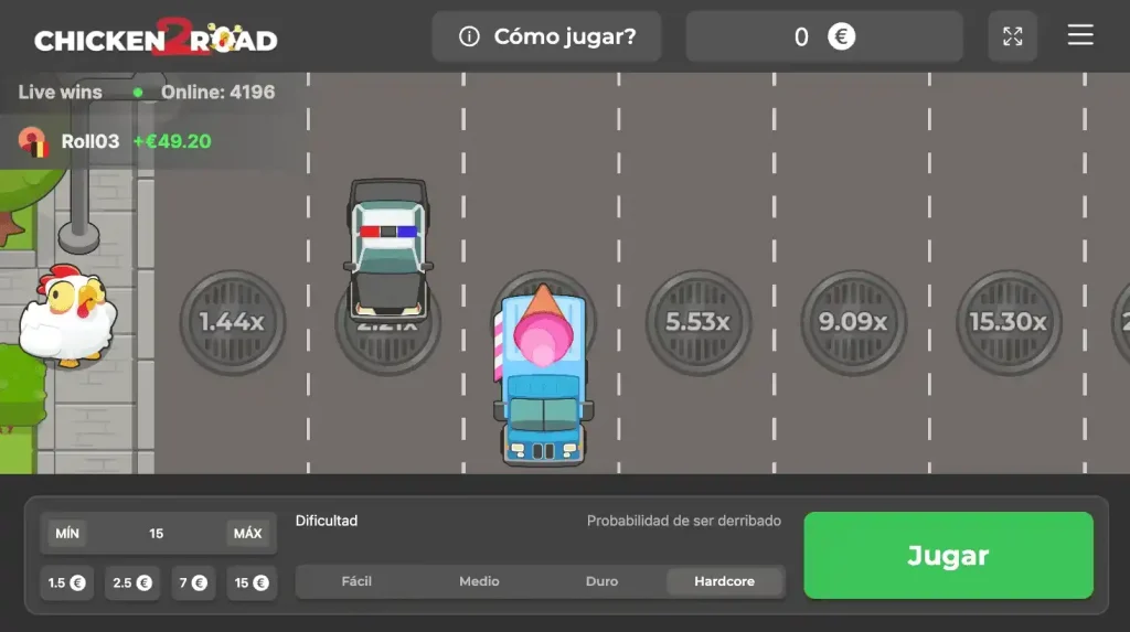 Бонусный экран в игре Chicken Road